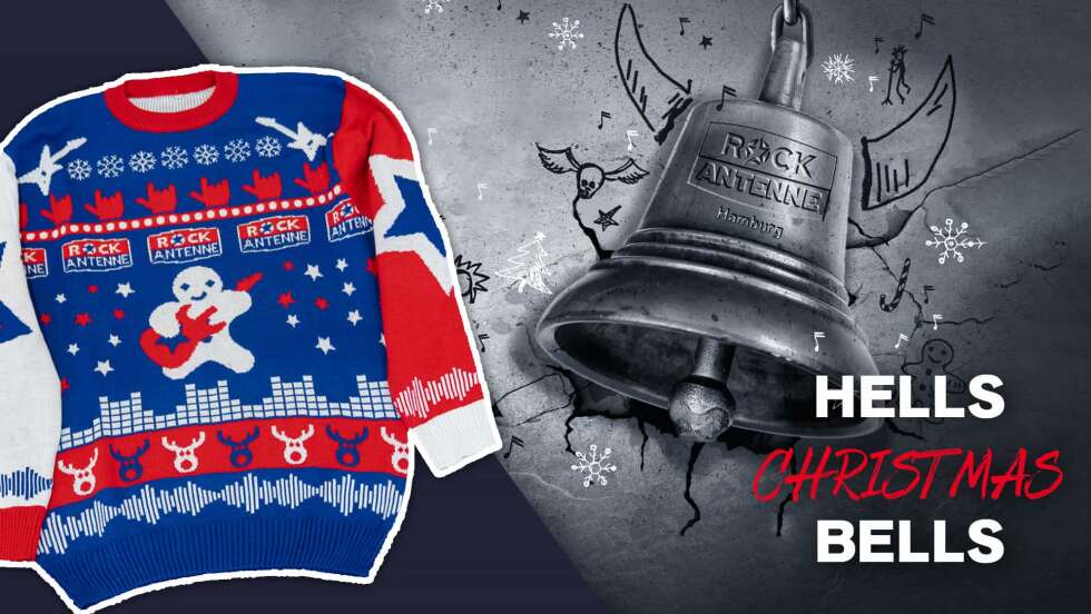 Hells Xmas Bells: Holt euch den ROCK ANTENNE Ugly Xmas Sweater!
