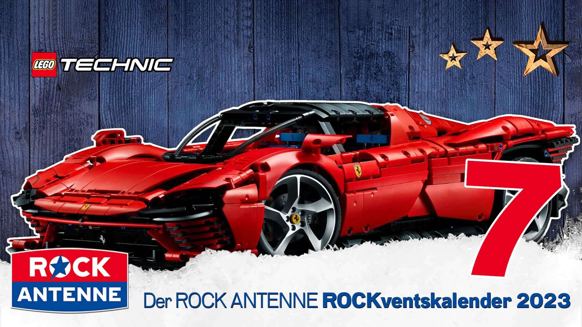 ROCK ANTENNE ROCKventskalender Türchen 7: Ein Modell Ferrari der LEGO Technik Reihe
