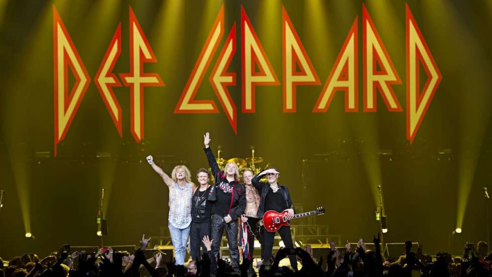 Foto vom Auftritt der Band Def Leppard