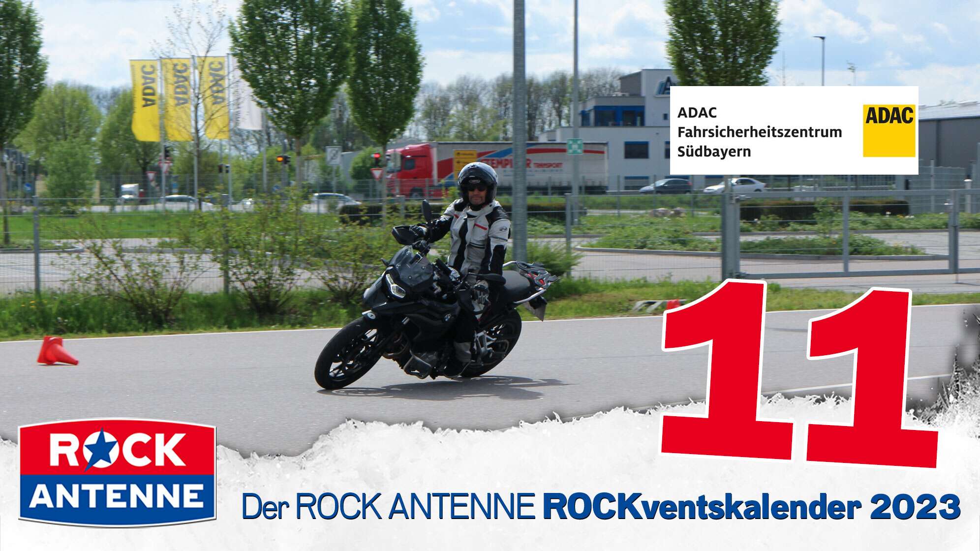 ROCK ANTENNE ROCKventskalender Türchen 11: Personaltraining beim ADAC Fahrsicherheitszentrum Südbayern e.V. für 2 Personen
