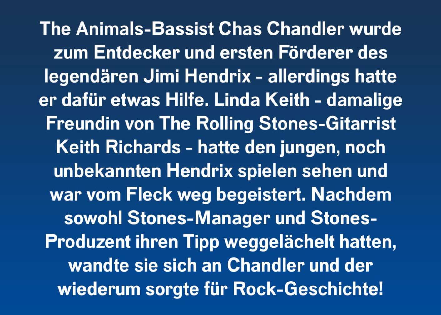 Chas Chandler entdeckte Jimi Hendrix!