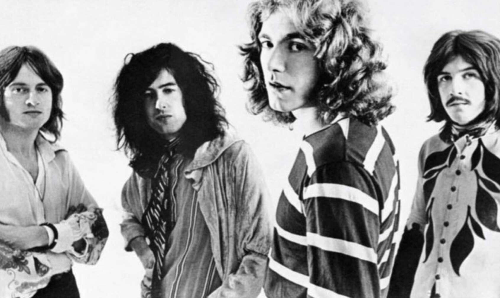 Robert Plant früher in Schwarz Weiß