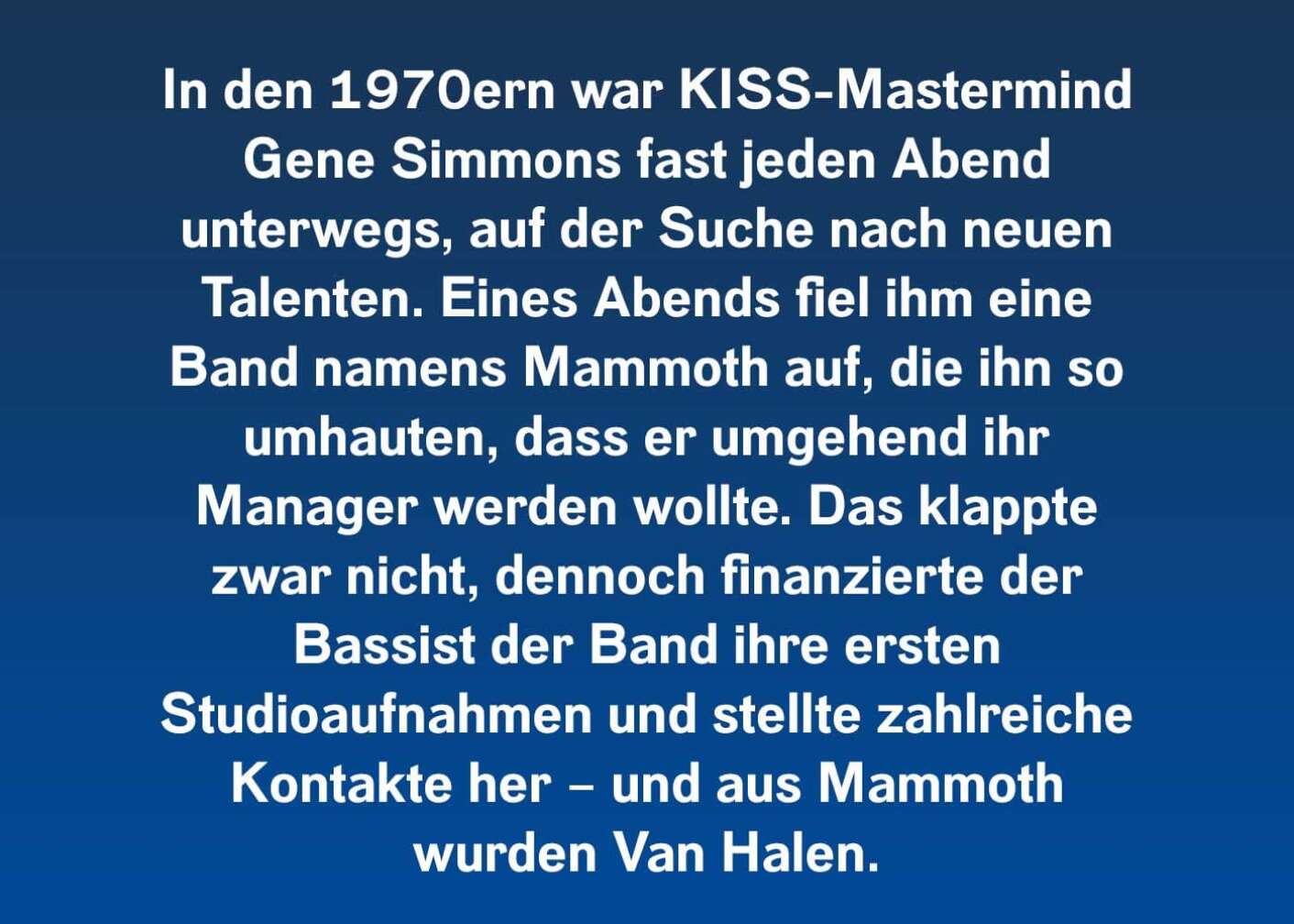 Gene Simmons entdeckte Van Halen!