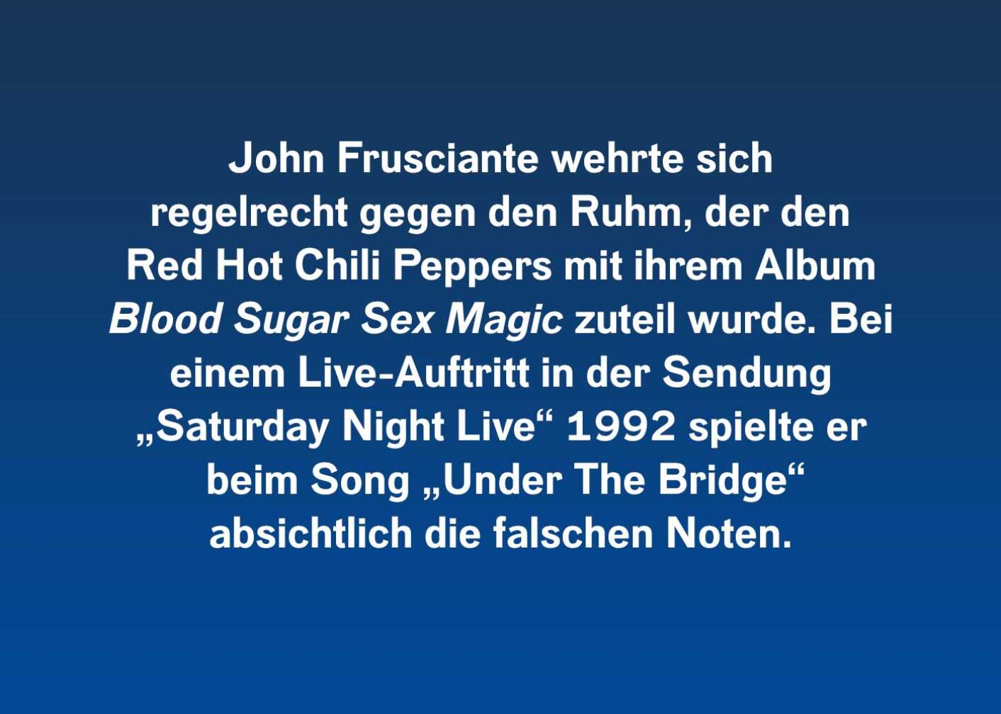 Geschichten über John Frusciante