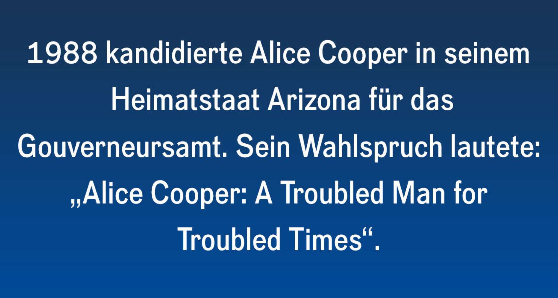 10 Fakten über Alice Cooper #10