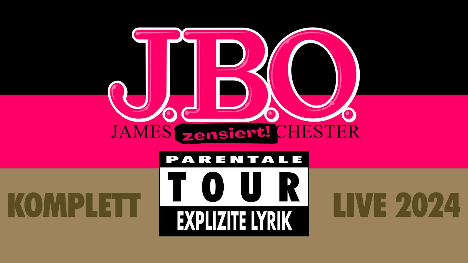 Das Tourplakat von J.B.O. zur Deutschlandtour 2024 im Herbst
