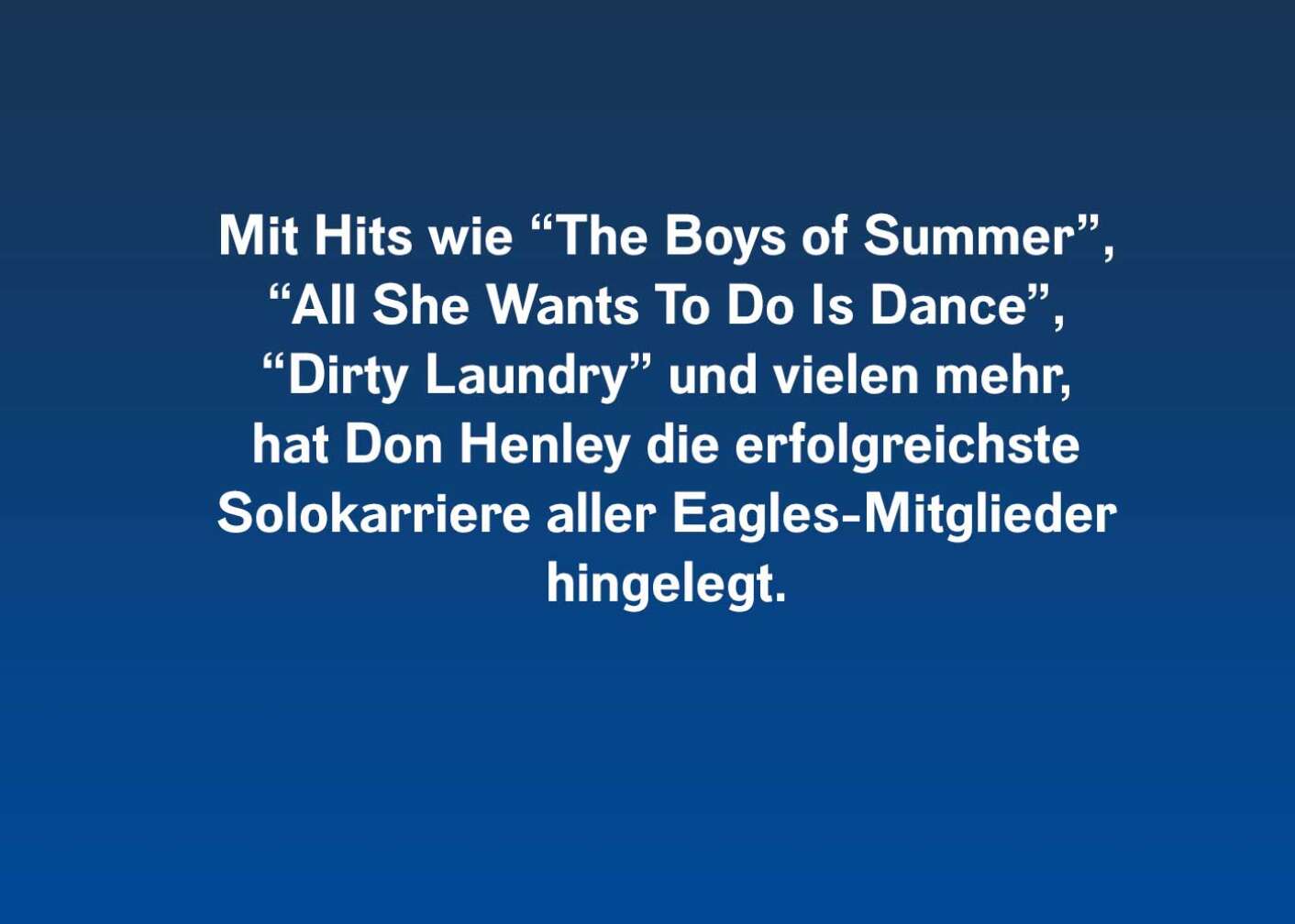 10 Fakten über Don Henley (Mit Hits wie)