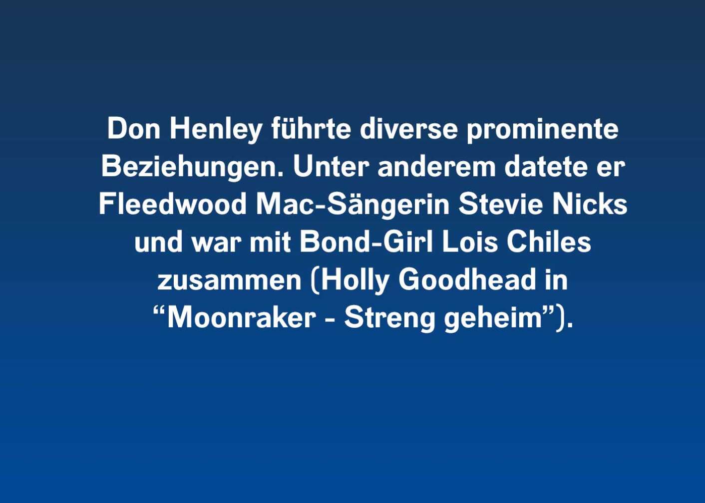 10 Fakten über Don Henley (führte diverse)