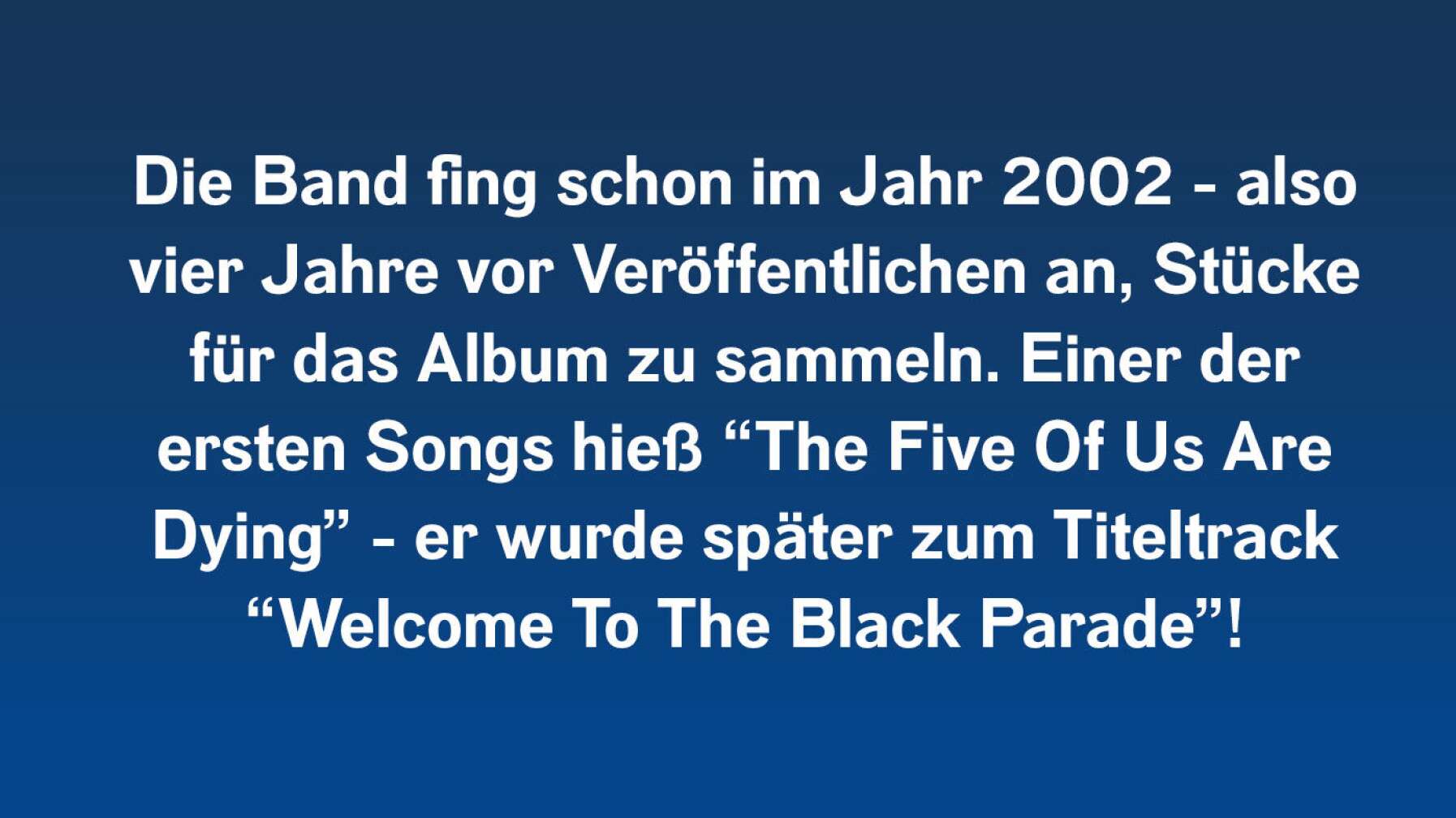 10 Fakten über The Black Parade #1
