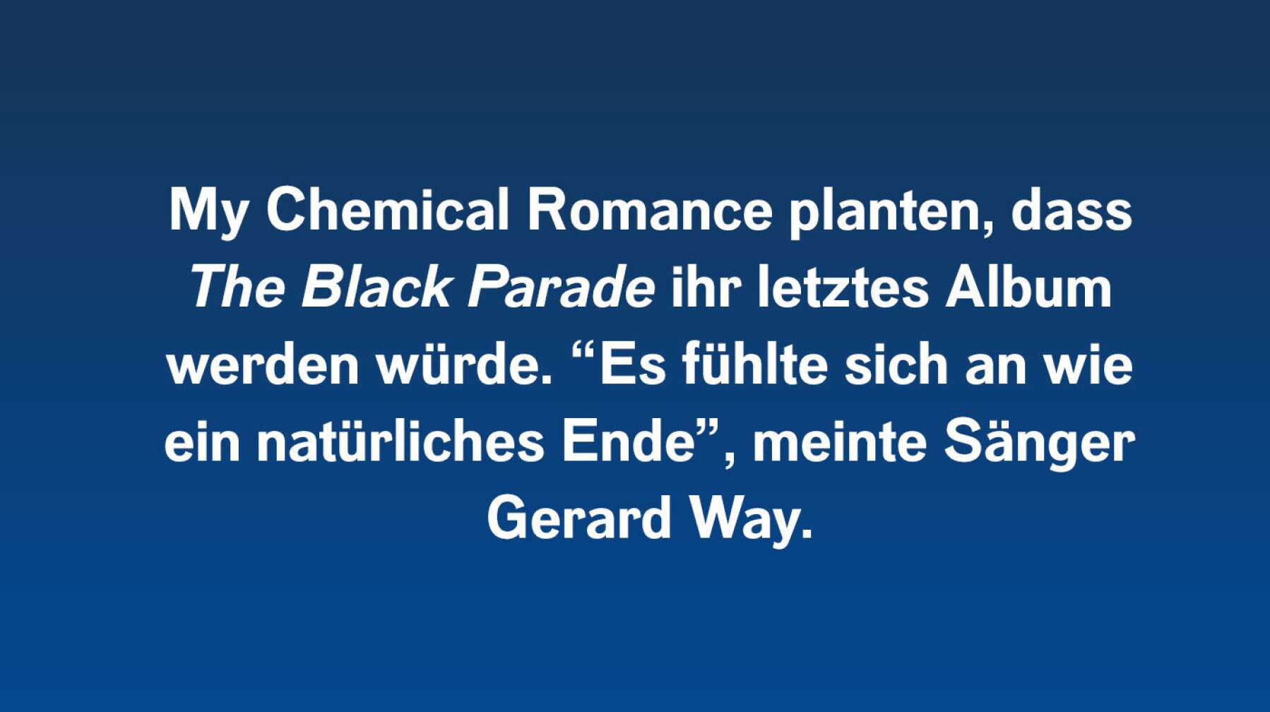 10 Fakten über The Black Parade #3