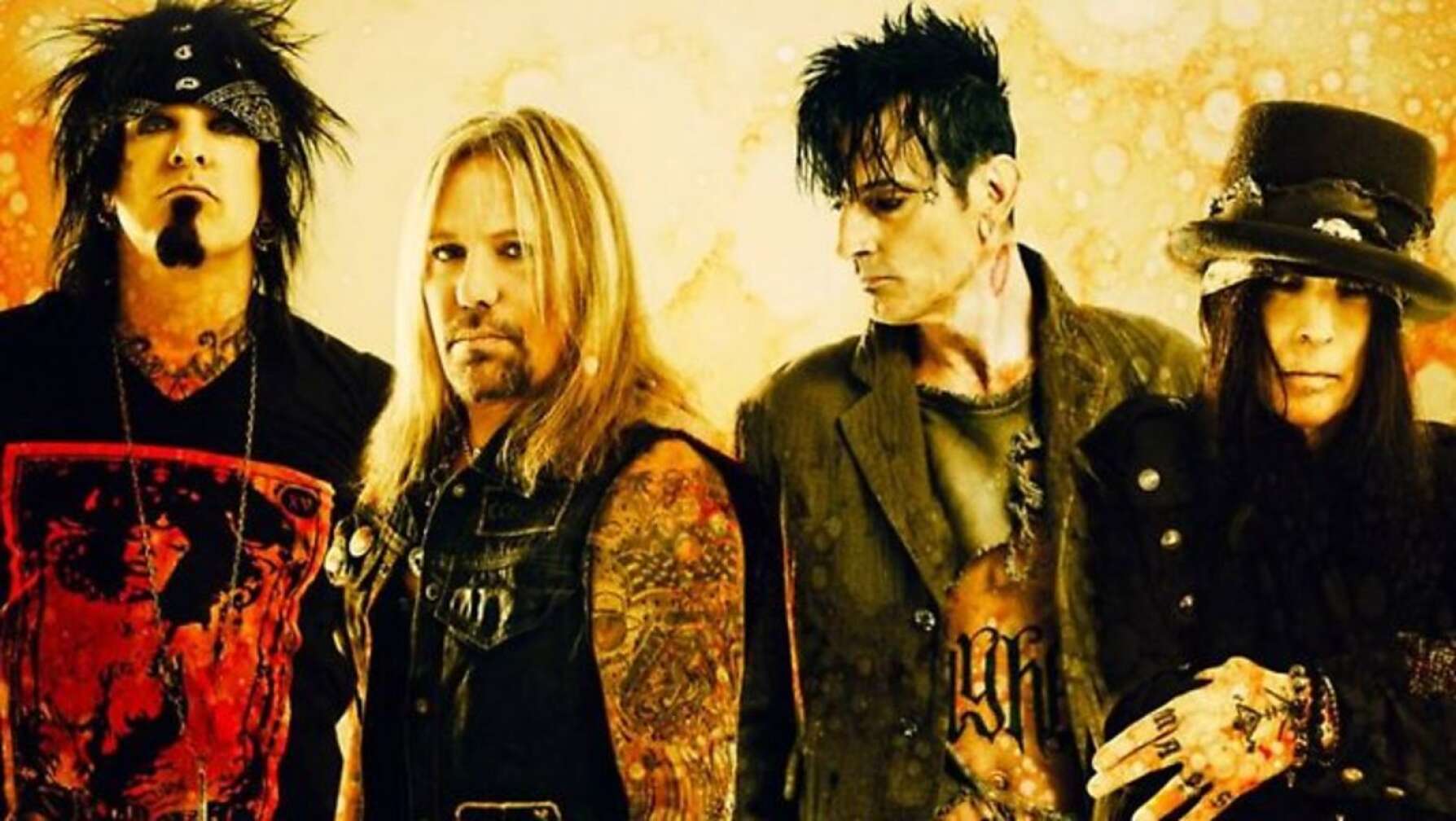 Mötley Crüe als Gruppenfoto