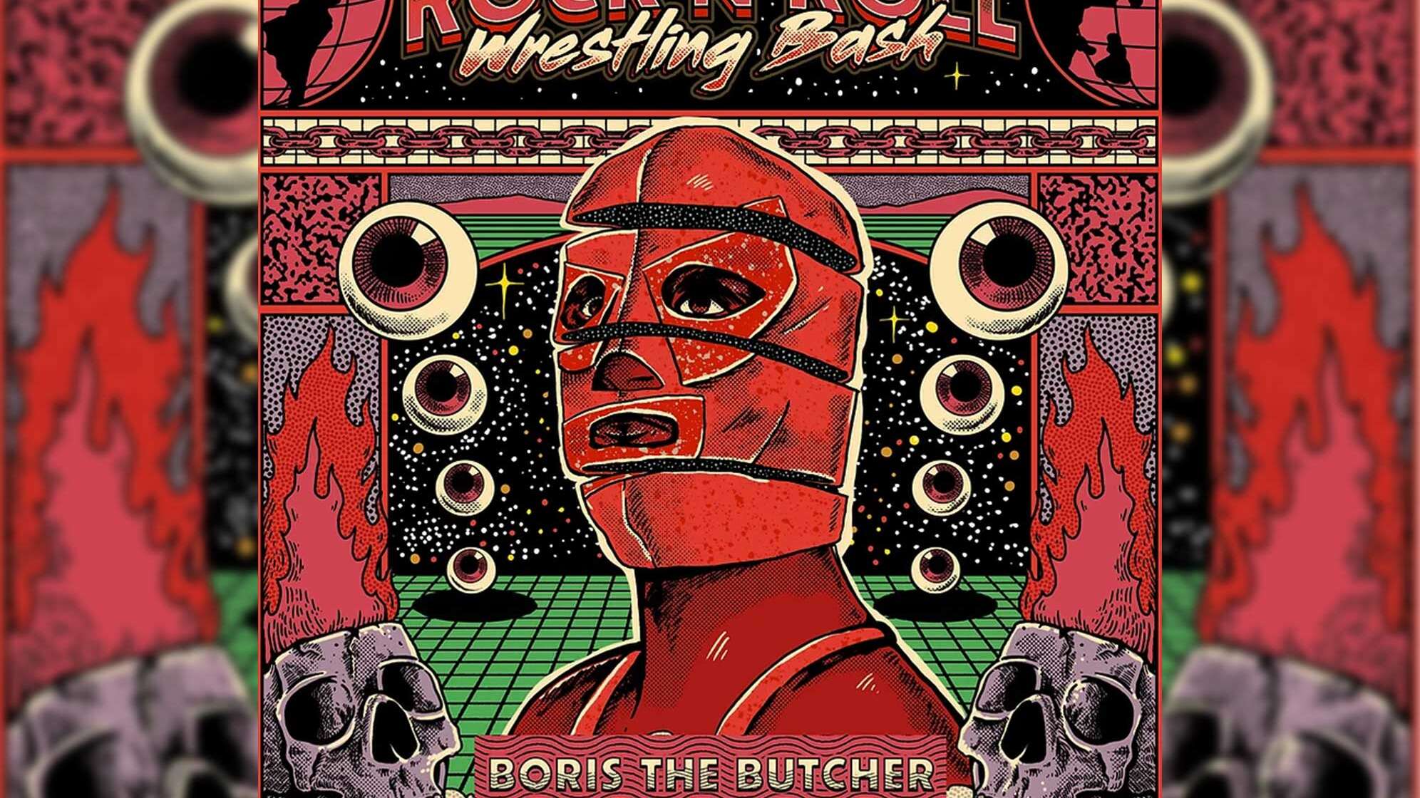 Das Plakat vom Rock'n'Roll Wrestling Bash auf Deutschlandtour