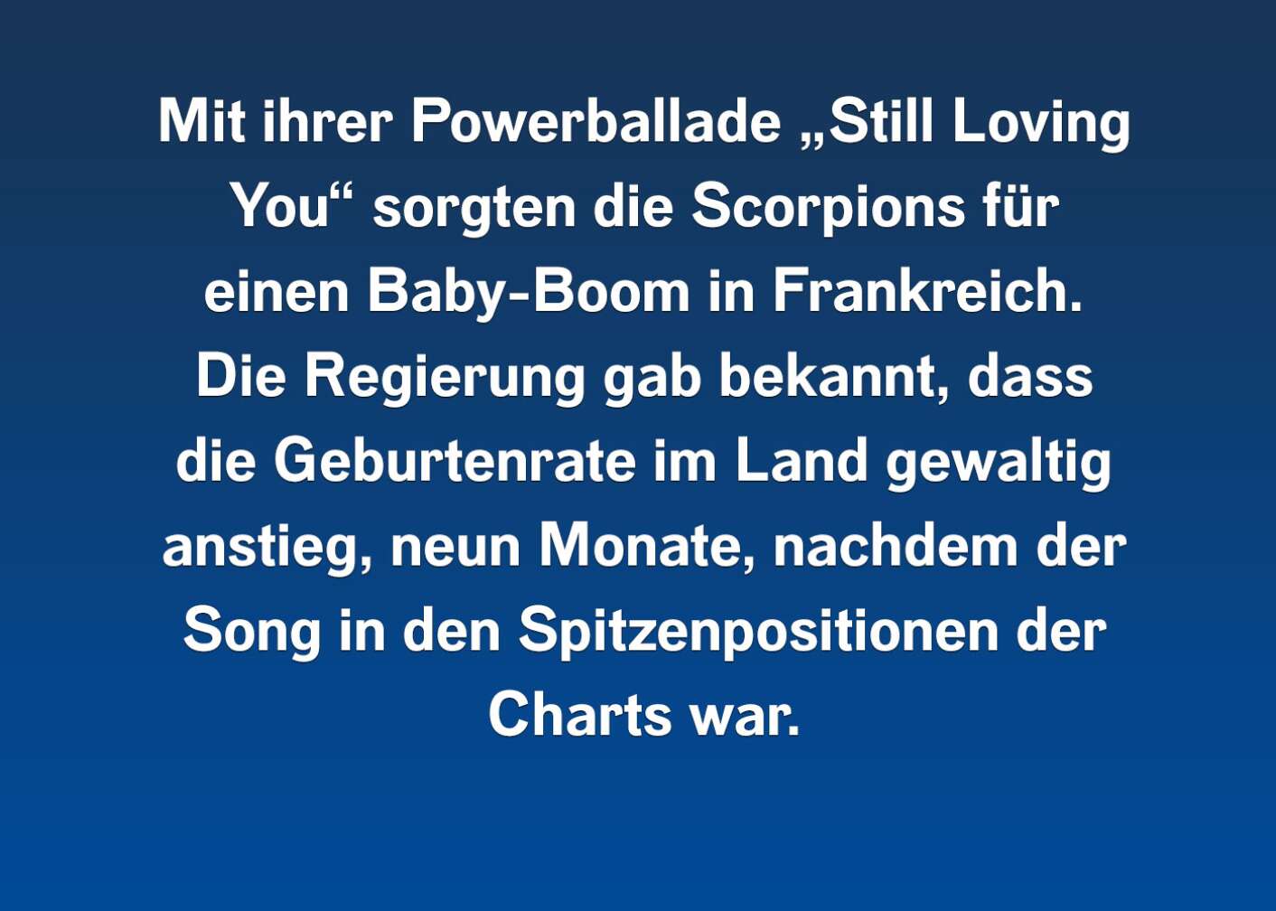 Fakt über die Scorpions