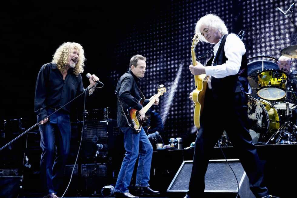 Led Zeppelin auf der Bühne