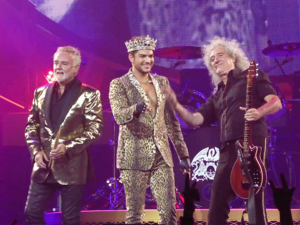 Brian May, Adam Lambert und Roger Taylor