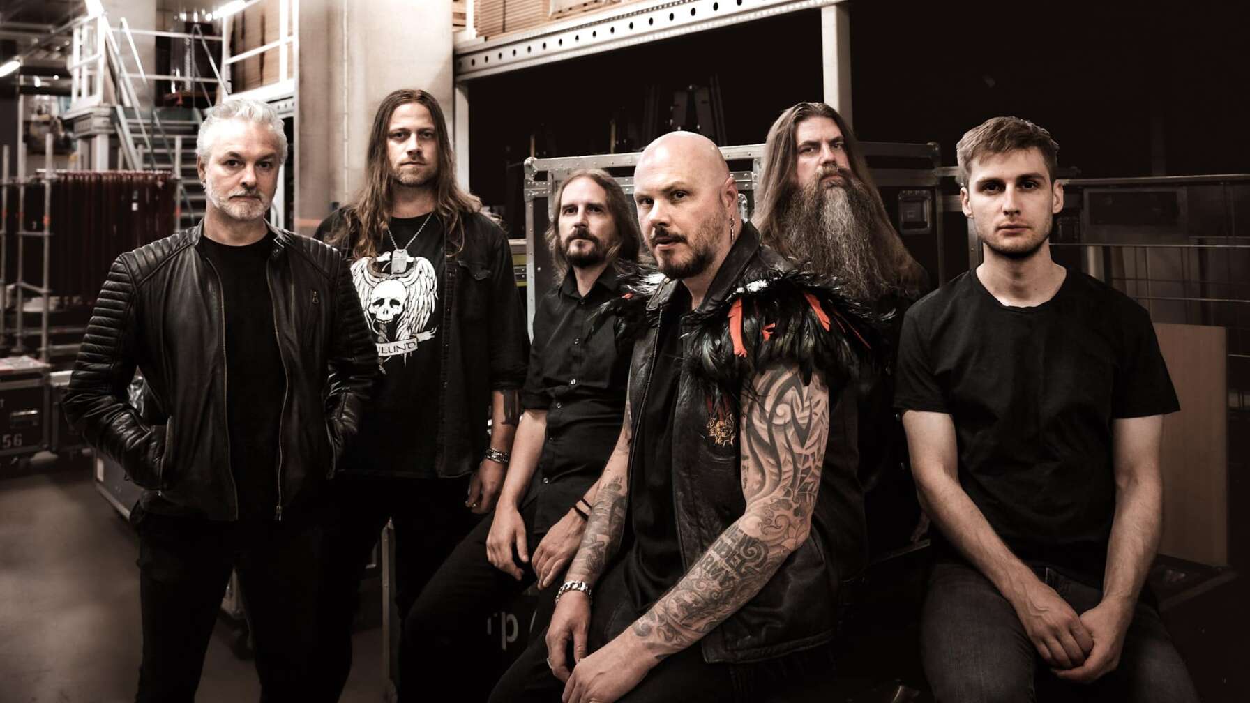 Pressefoto der schwedischen Melodic Death Metal Band Soilwork aus dem Jahr 2024