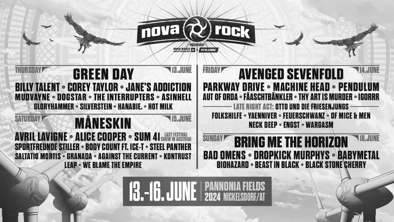 13.-16.06.2024: NOVA ROCK - präsentiert von ROCK ANTENNE Bayern