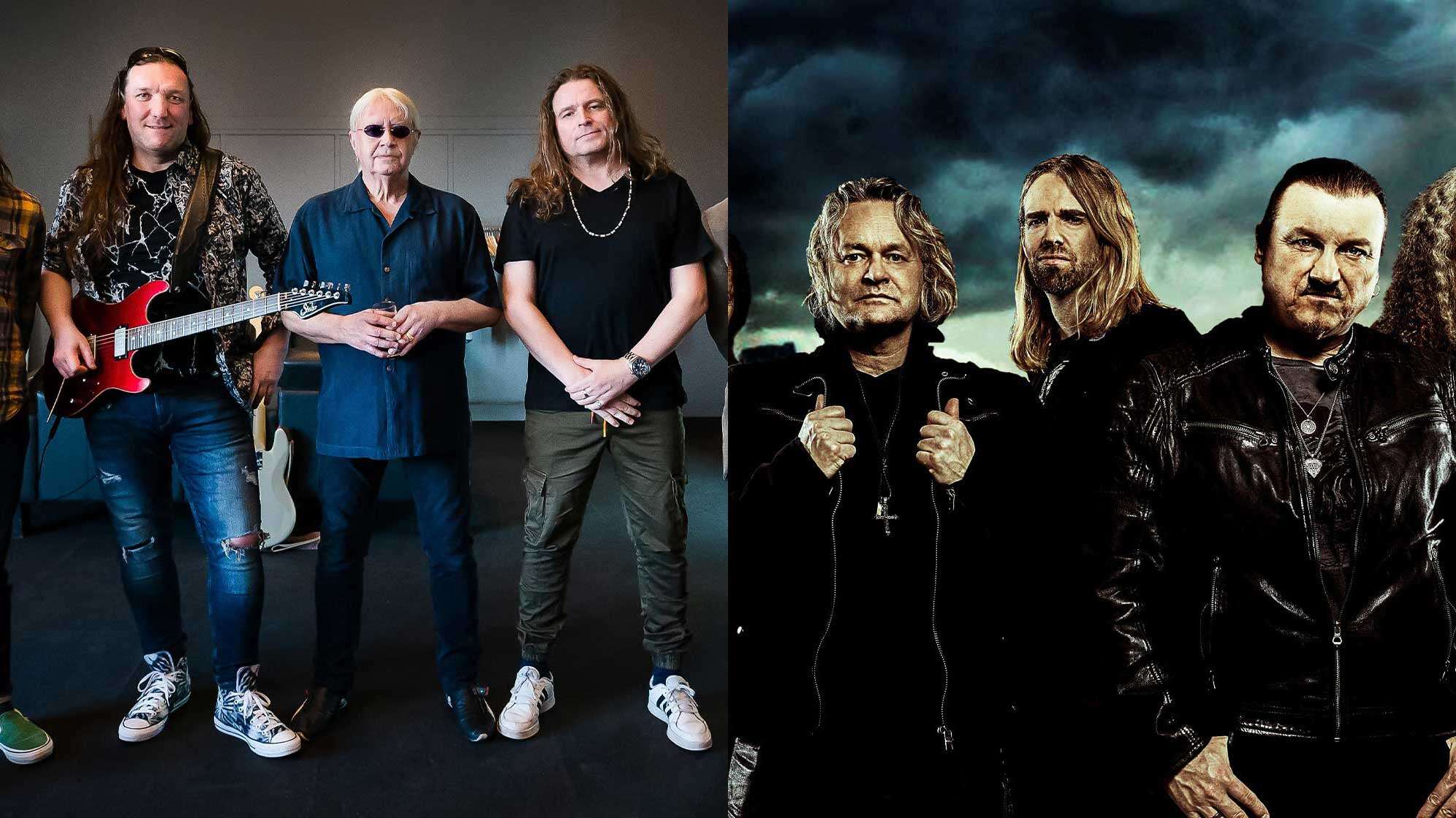 Bandfotos von Ian Paice und Axxis