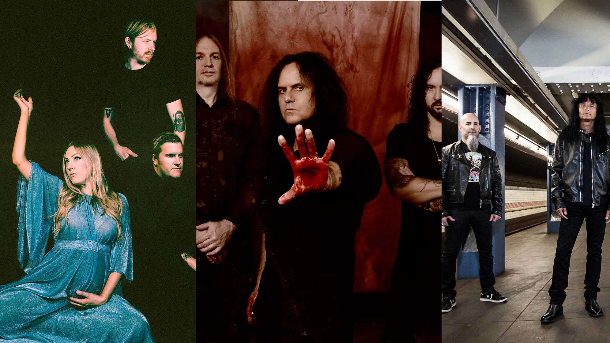 Bandfotos von Blues Pills/Kreator/Anthrax