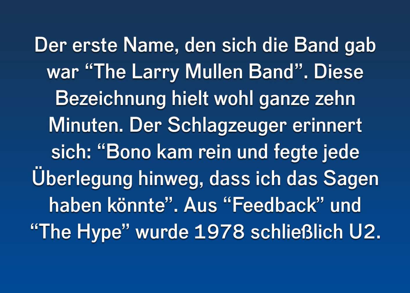 10 Fakten über U2