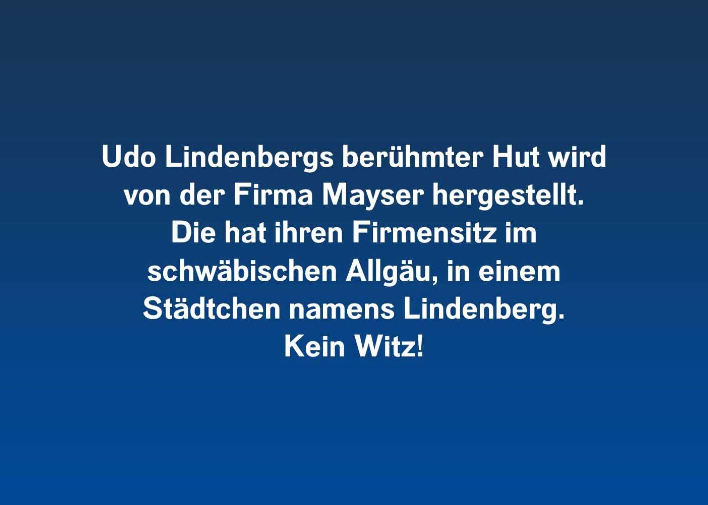 6 Fakten über Udo Lindenberg