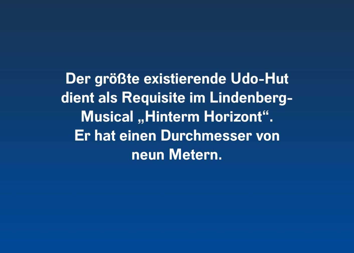 6 Fakten über Udo Lindenberg