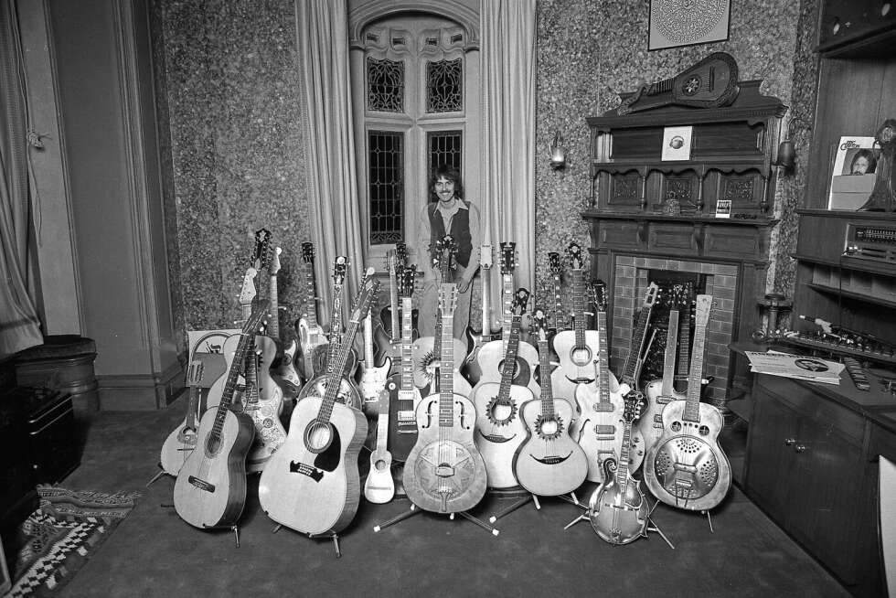 George Harrison und seine Sitar-Gitarre-Sammlung