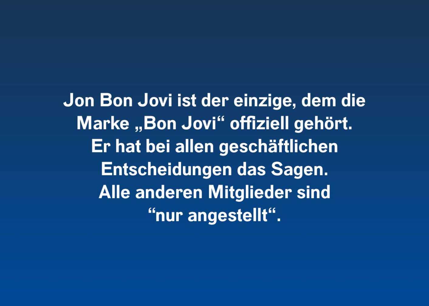 Fakten über Jon Bon Jovi