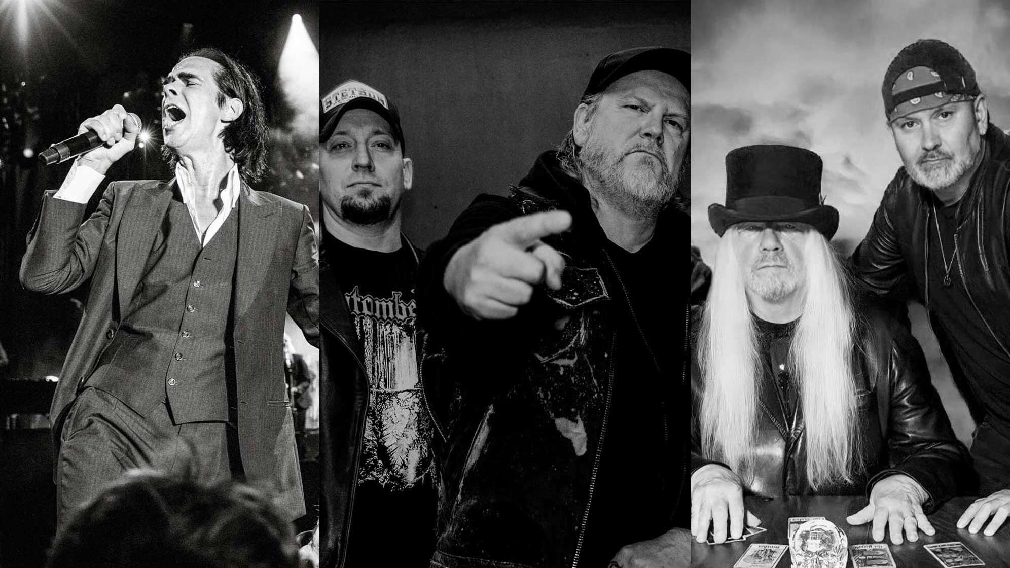 Bandfotos von Asinhell, The Sweet und Nick Cave