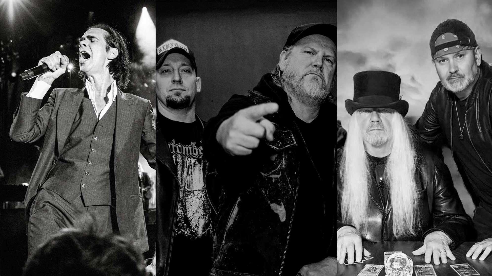 Bandfotos von Asinhell, The Sweet und Nick Cave