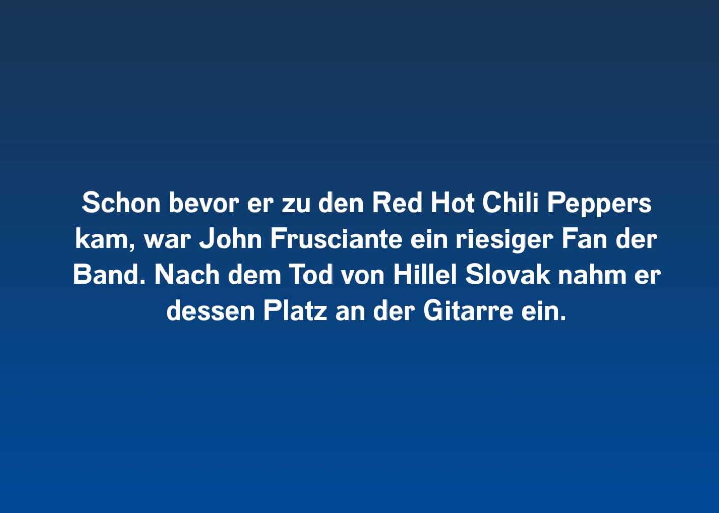 10 Fakten über die Red Hot Chili Peppers (bevor er zu den)
