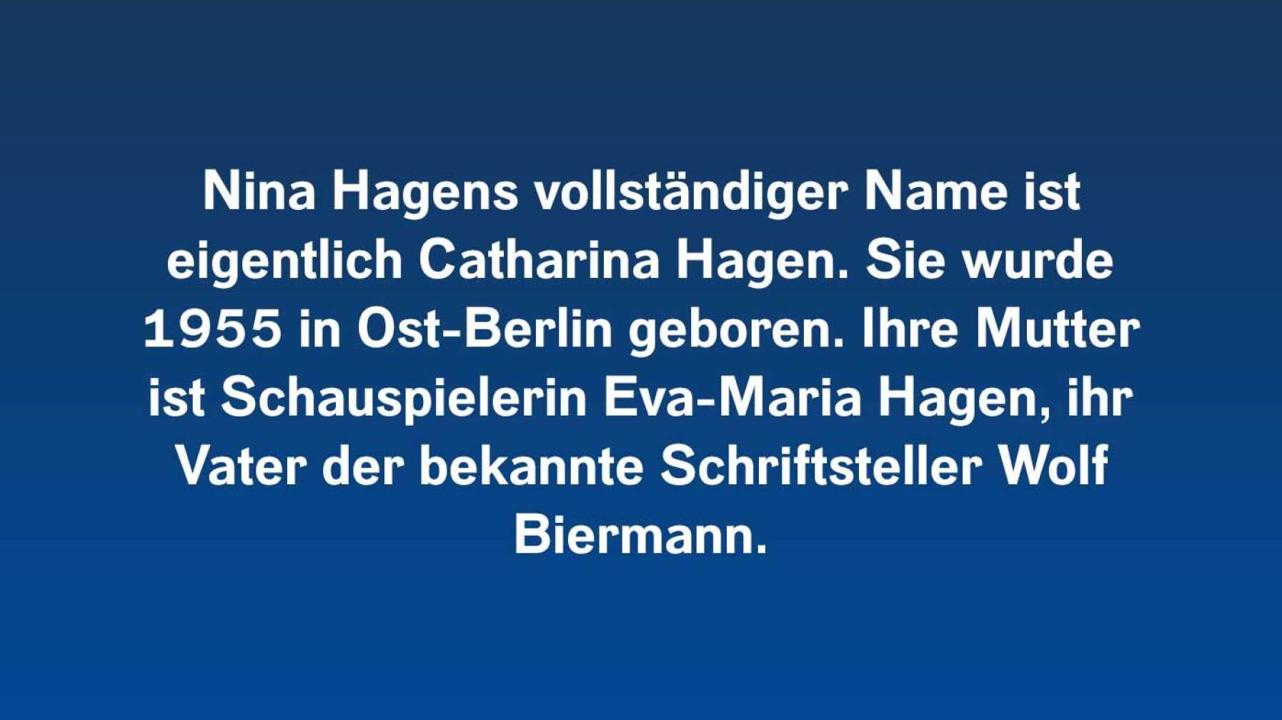 10 Fakten über Nina Hagen #1