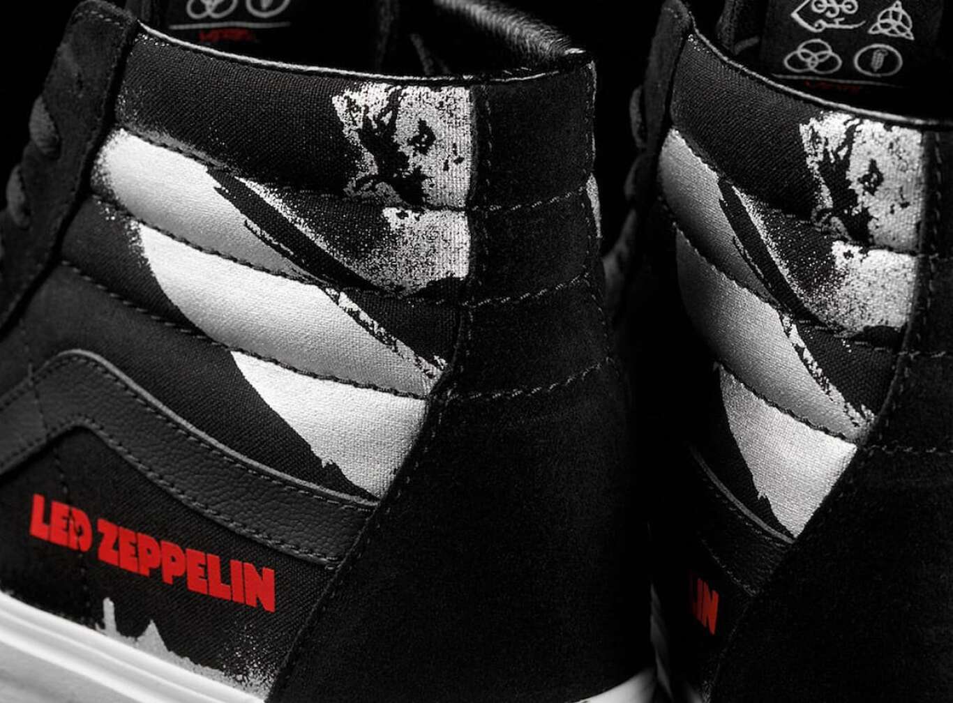 Vans-Schuhe mit Led Zeppelin- Design
