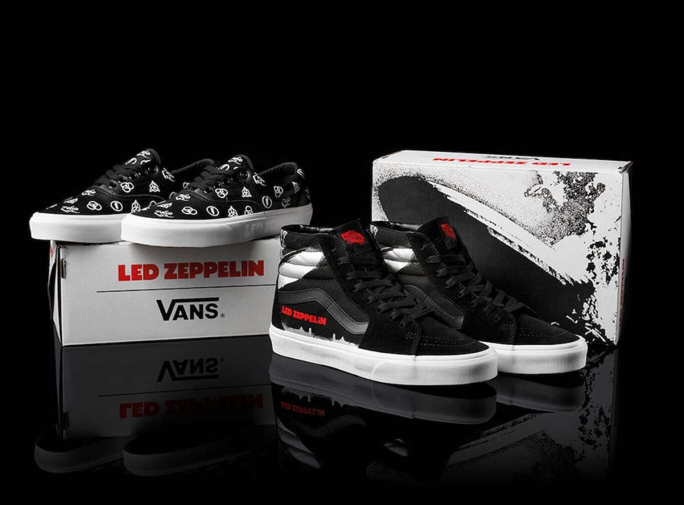 Vans-Sneakers mit Led Zeppelin-Design