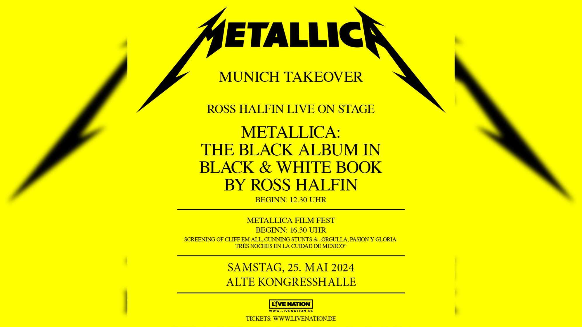Plakatfoto vom Metallica Takeover Munich