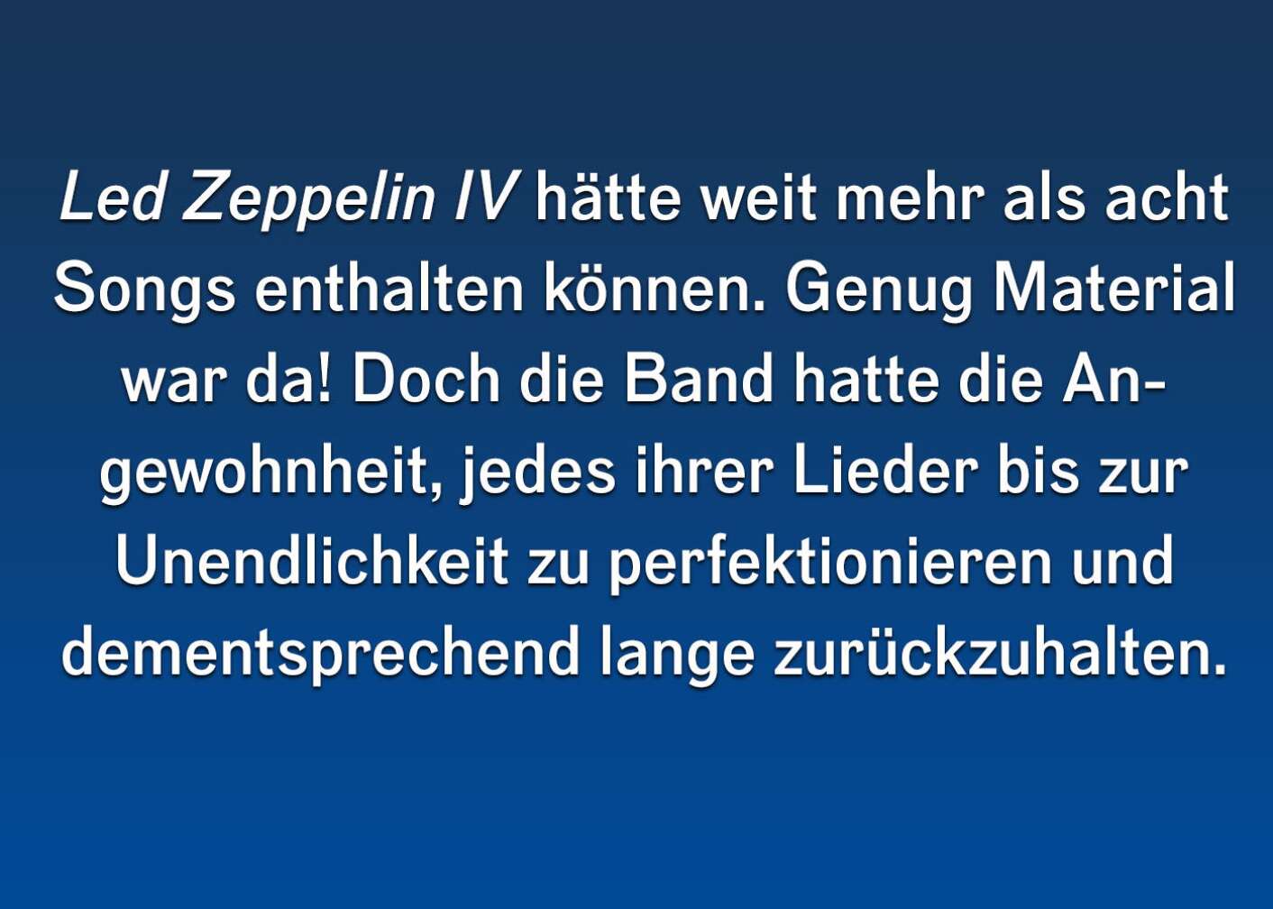 10 Fakten über Led Zeppelin IV