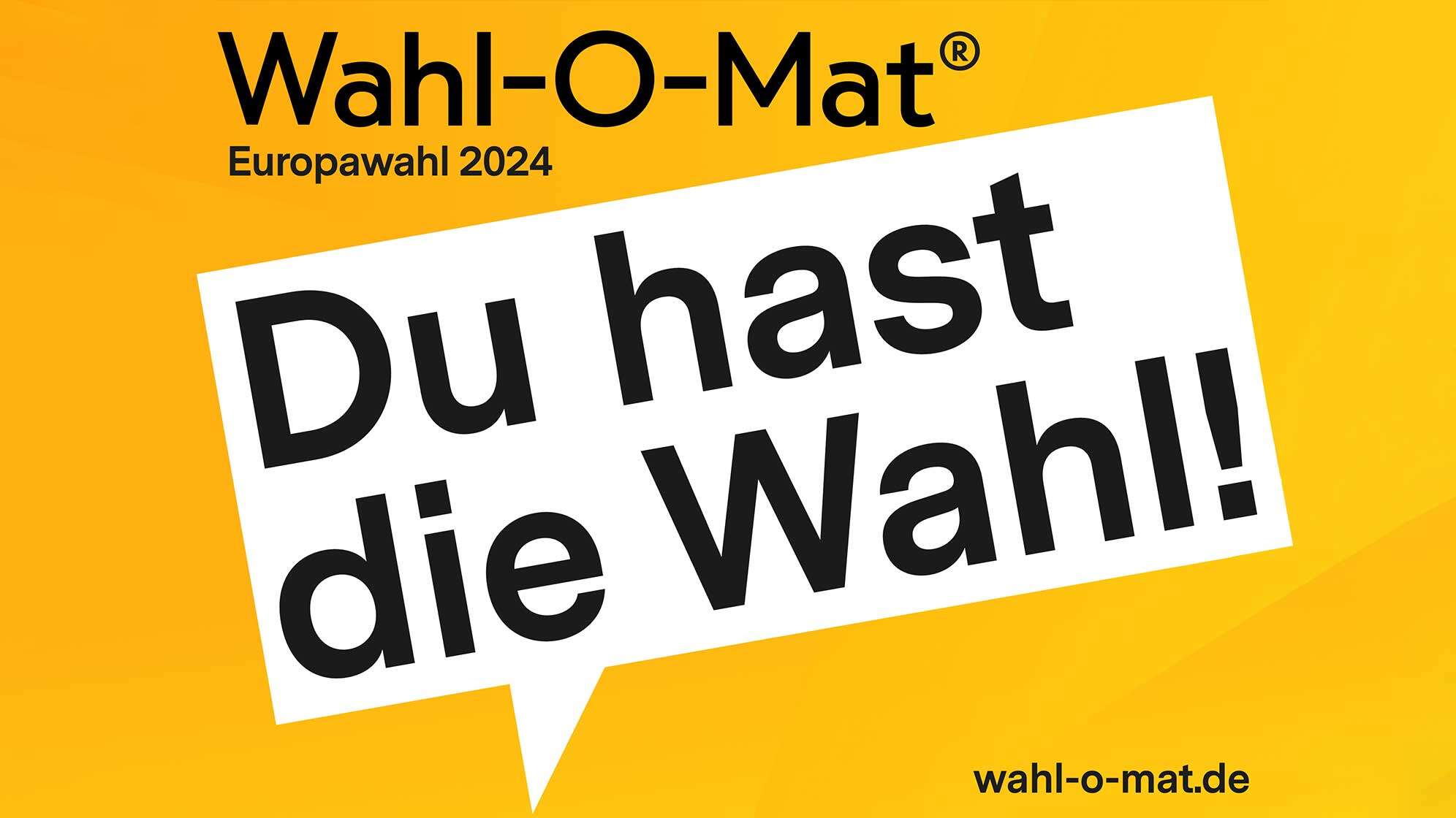 Der Wal-O-Mat: Du hast die Wahl! Europawahl 2024