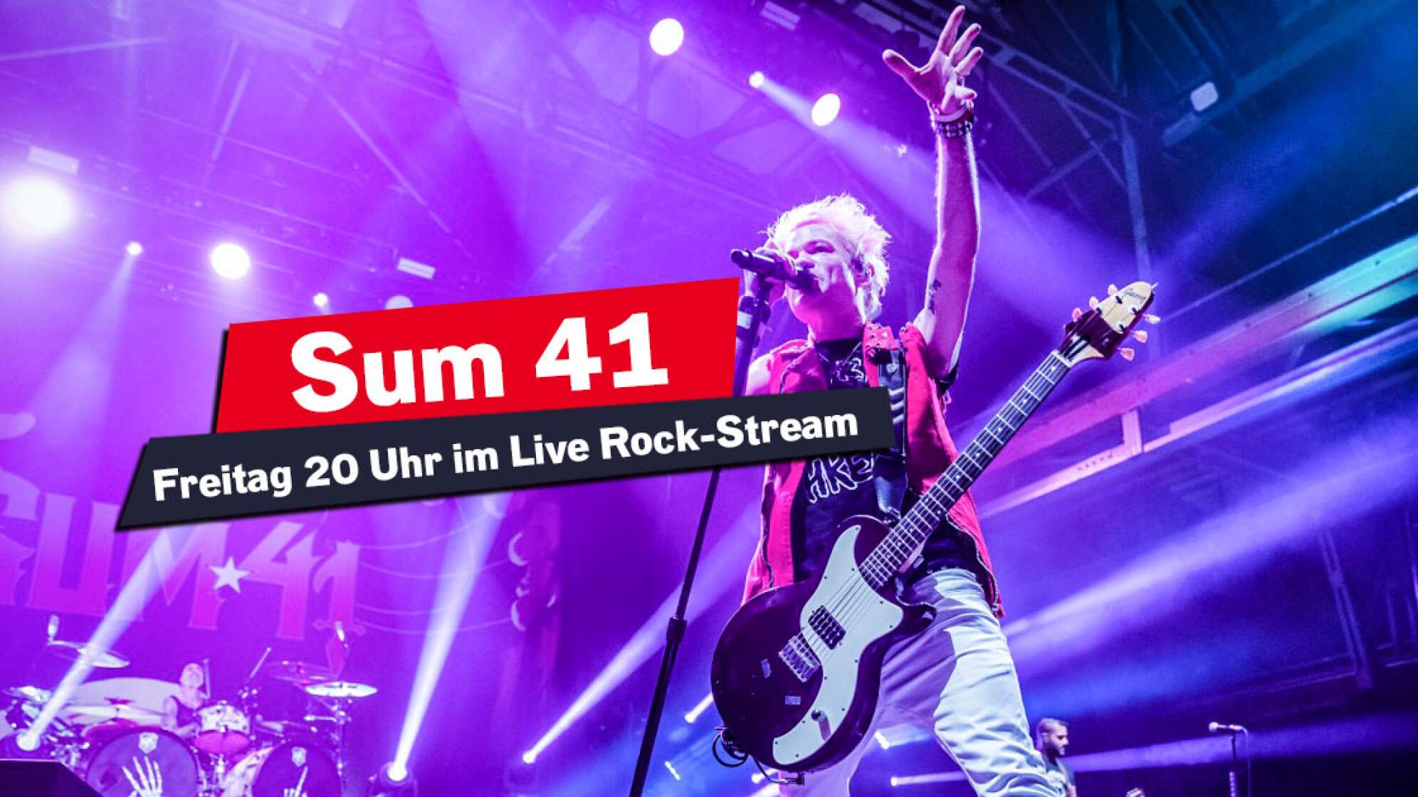 Deryck Whibley rockt beim Sum 41 Konzert in München 2020