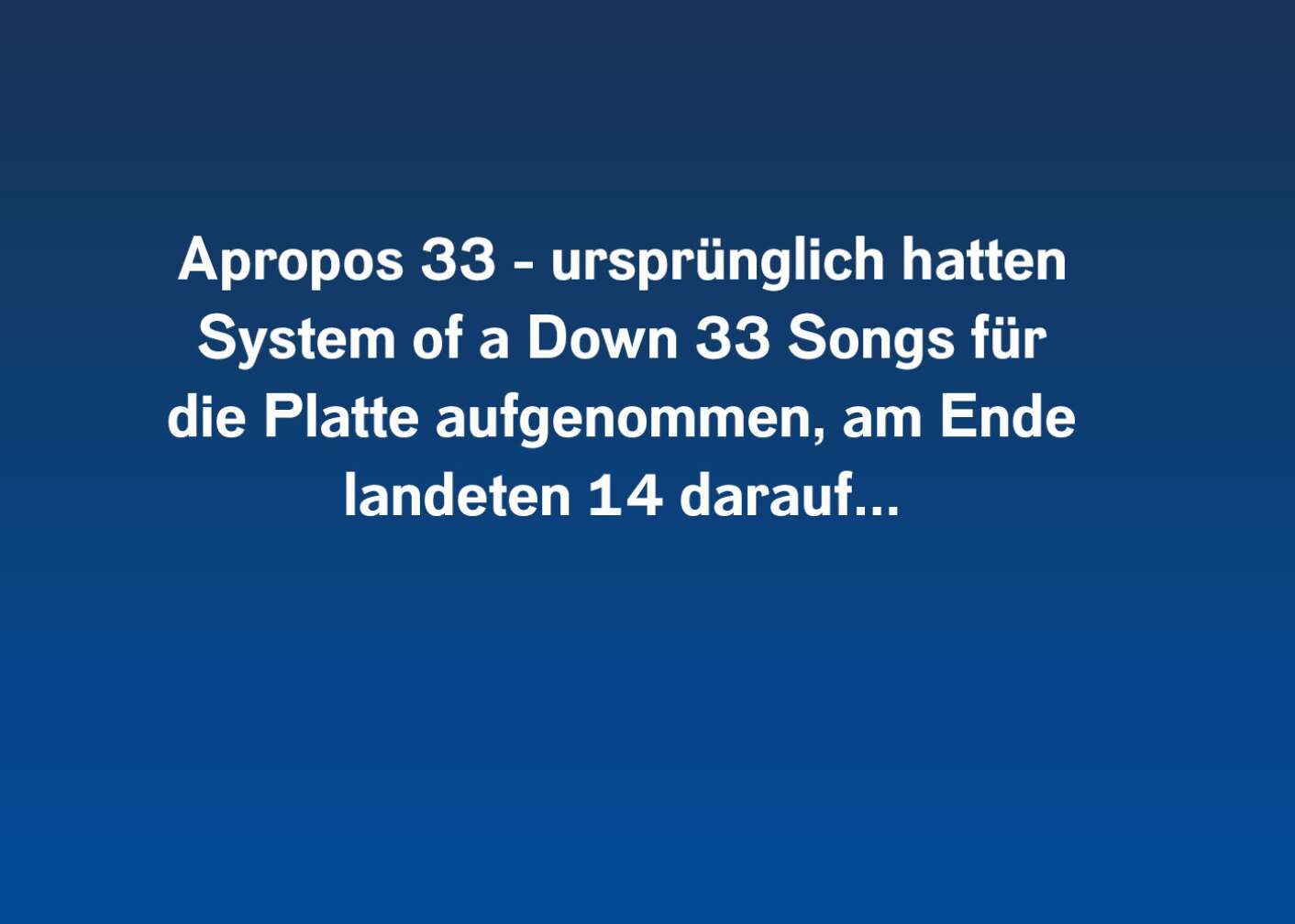 Fakt über Toxicity als Fließtext