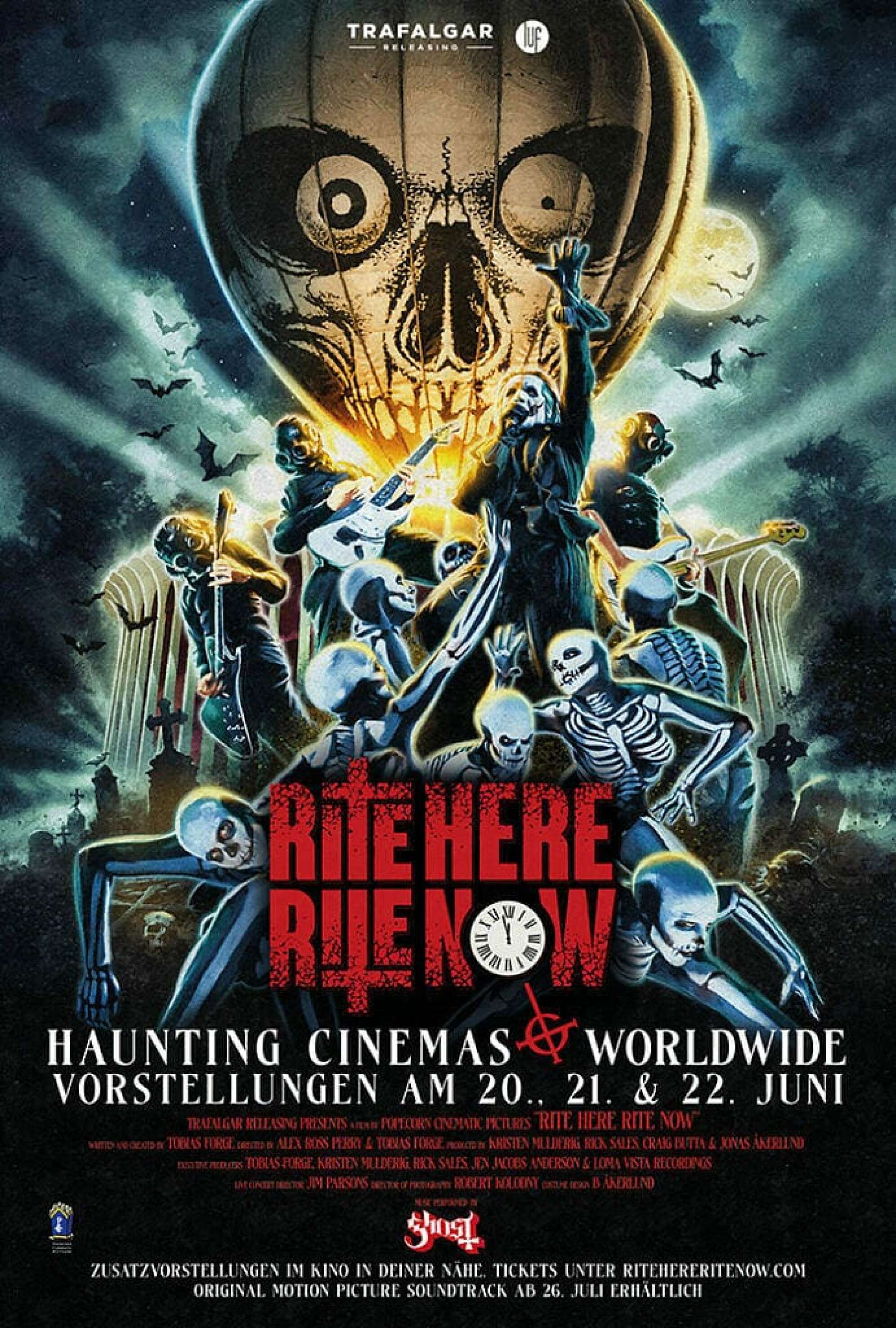 Filmplakat des Ghost Kinofilms RITE HERE RITE NOW