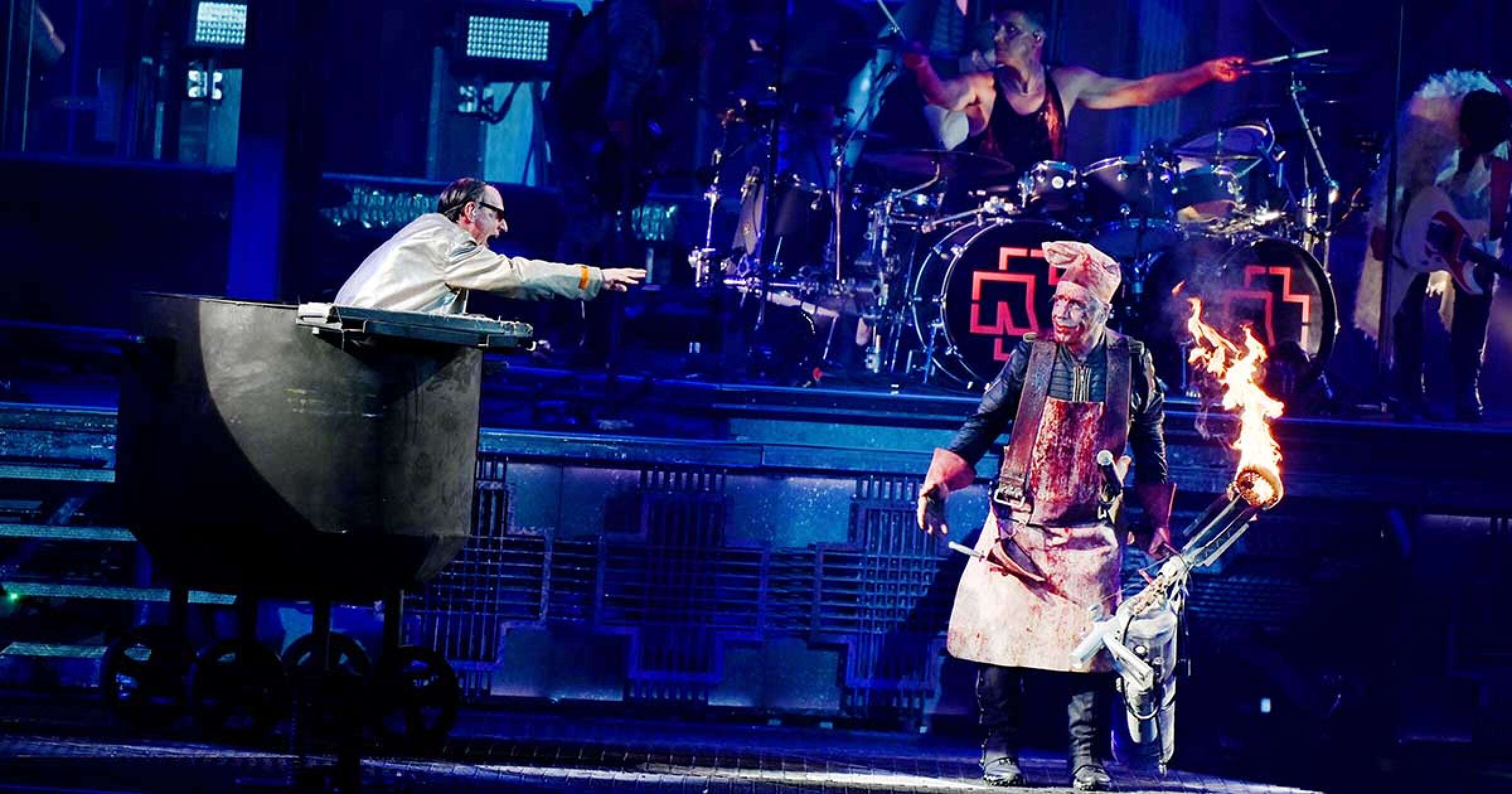 Rammstein auf der Bühne