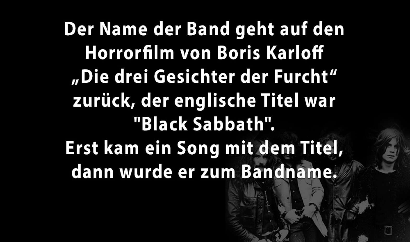 5 Facts über Black Sabbath