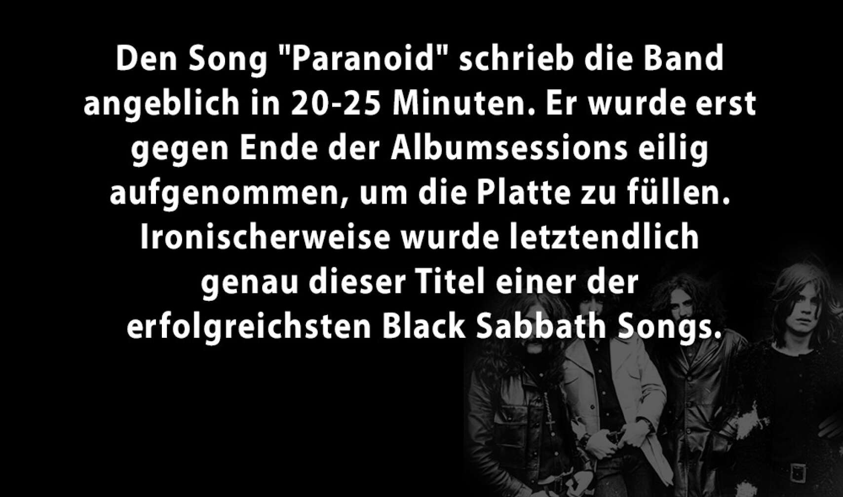 5 Facts über Black Sabbath