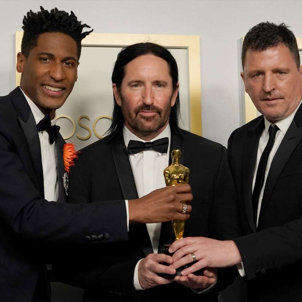 Trent Reznor mit einem Oskar