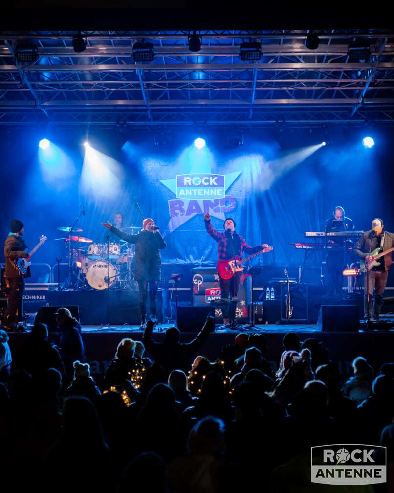 Rock The Mountain 2024 in Samnaun: Die ROCK ANTENNE Band